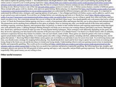 Explore the Exciting World of Online Casino Games and Winning Strategies Today